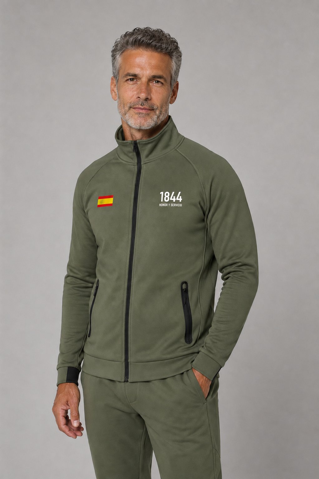 Chaqueta Deportiva Hombre Guardia Civil 1844 · Verde Militar - imagen 1