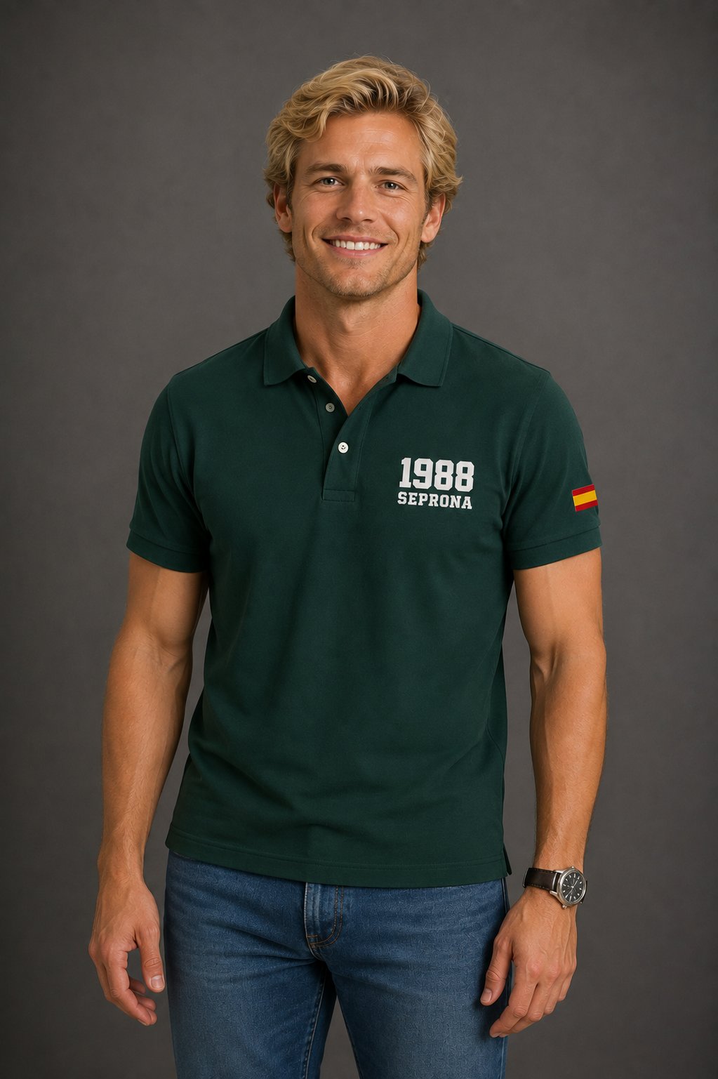Polo Guardia Civil SEPRONA 1988 – Verde Botella - imagen 1