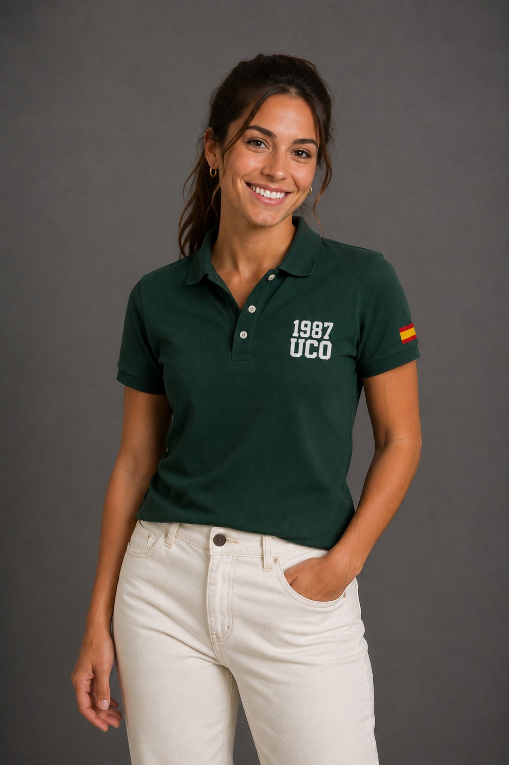 Polo Guardia Civil UCO 1987 – Verde Botella - imagen 1