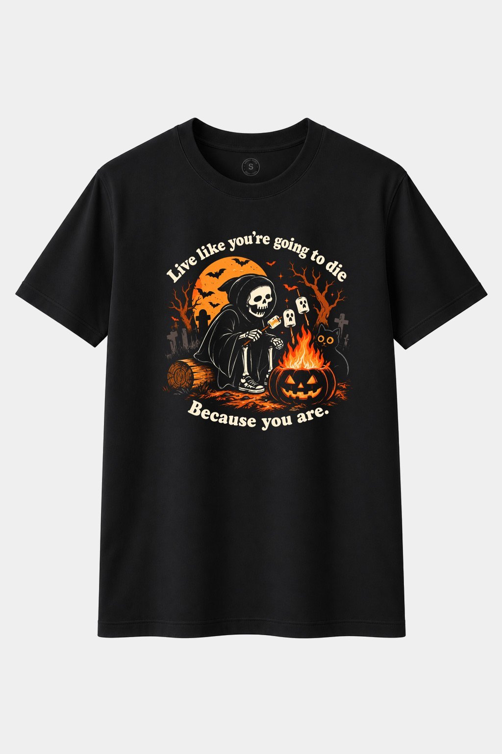 Camiseta Live Like You’re Going to Die – Halloween Night - imagen 1