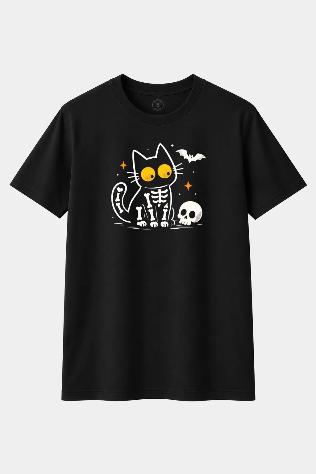 Camiseta Gato Esqueleto – Halloween Hasta los Huesos - imagen 1