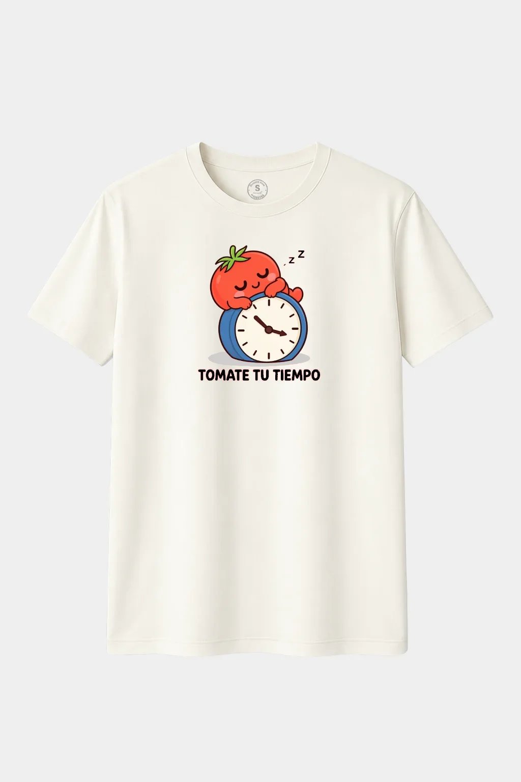 Camiseta Tómate Tu Tiempo – Diseño Divertido con Tomate Dormilón - imagen 1