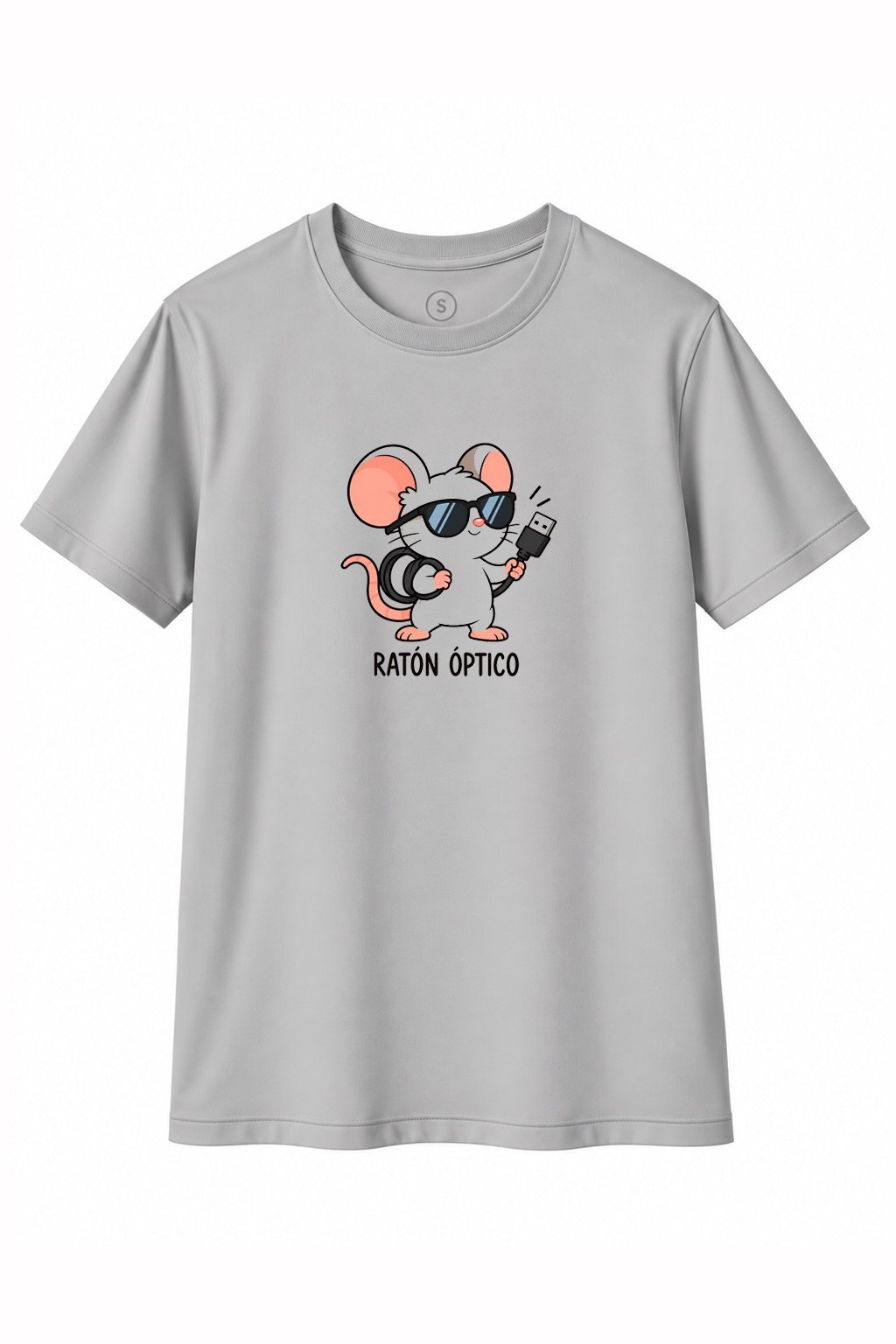 Camiseta Ratón Óptico USB – Humor Gráfico - imagen 1