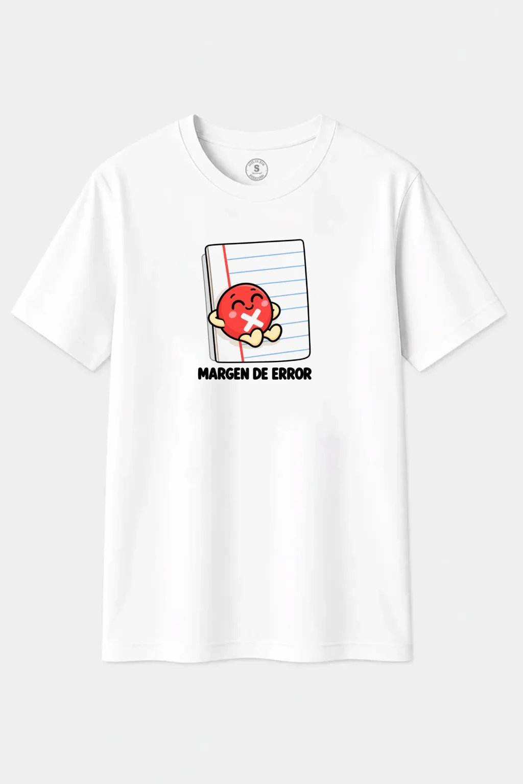 Camiseta Margen de Error – Humor Friki y Juego de Palabras - imagen 1