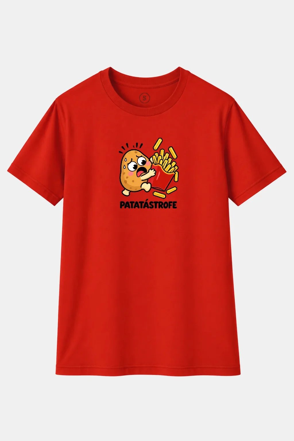 Camiseta Patatástrofe – Diseño Divertido de Patata y Patatas Fritas - imagen 1