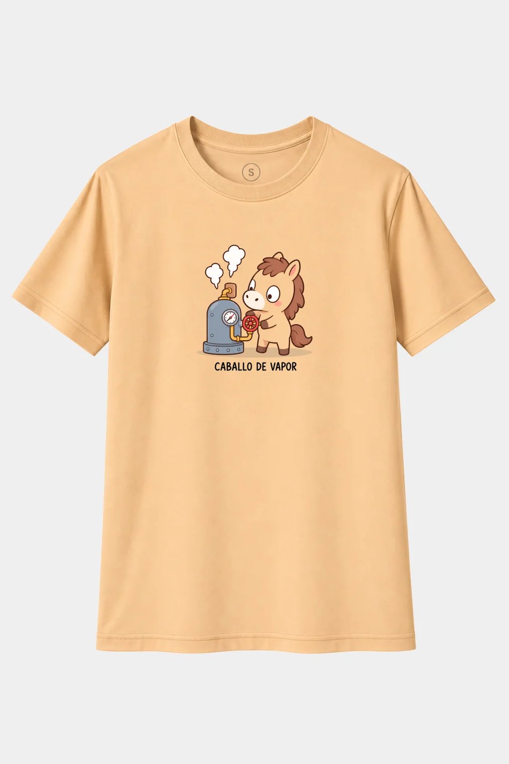 Camiseta Caballo de Vapor – Humor de Motor y Juego de Palabras - imagen 1