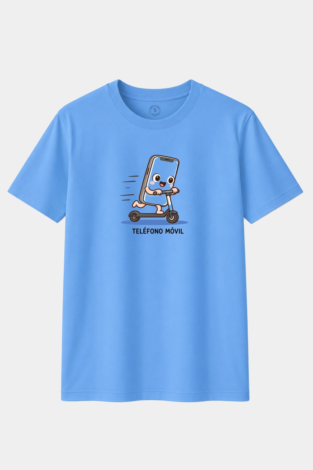 Camiseta Teléfono Móvil – Humor Tecnológico y Patinete - imagen 1