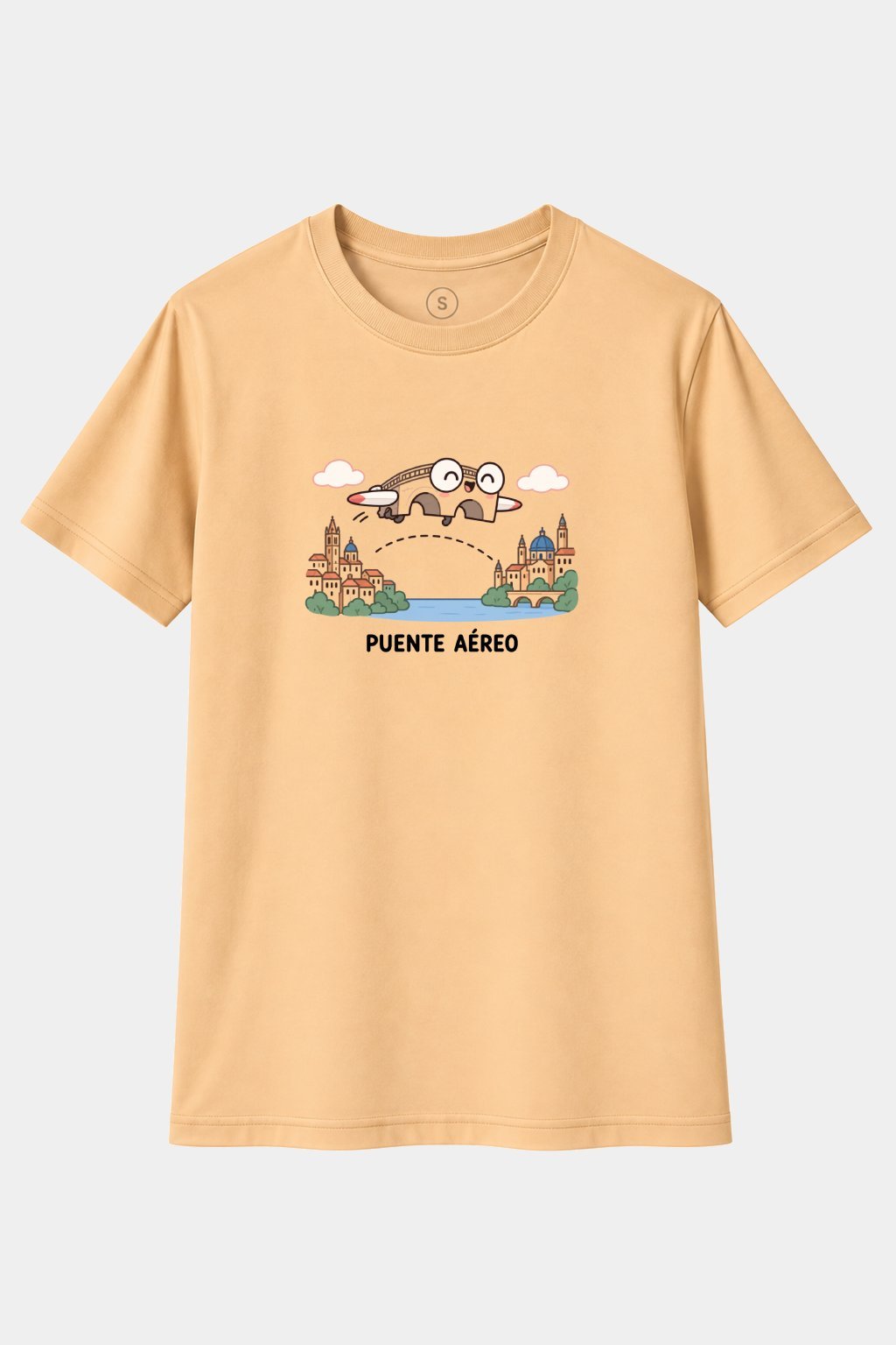 Camiseta Puente Aéreo – Humor de Viajes y Juego de Palabras - imagen 1