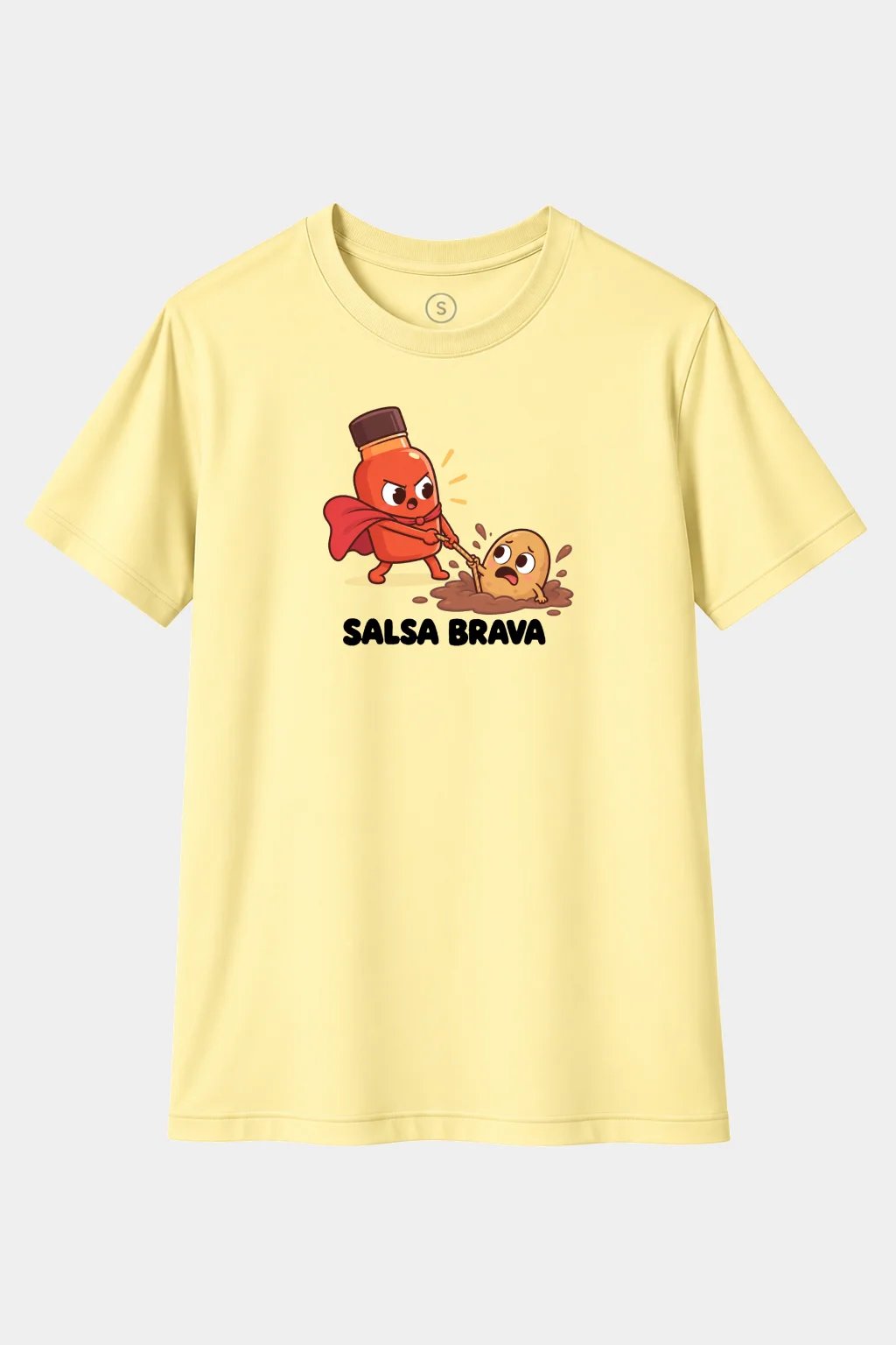 Camiseta Salsa Brava al Rescate – Humor, Juego de Palabras y Diseño Divertido - imagen 1