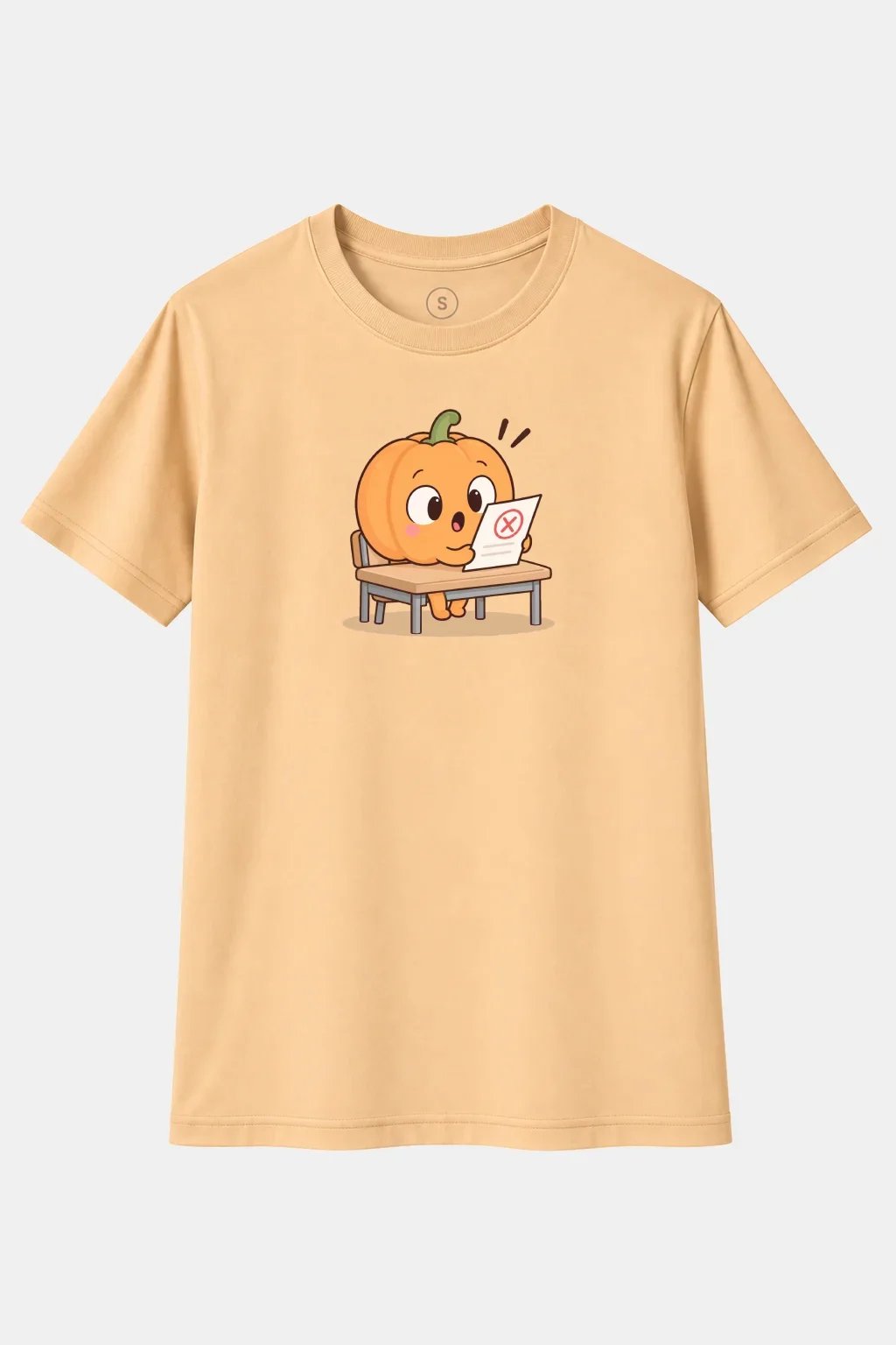 Camiseta Calabaza Suspendida – Humor Escolar y Juego de Palabras Divertido - imagen 1