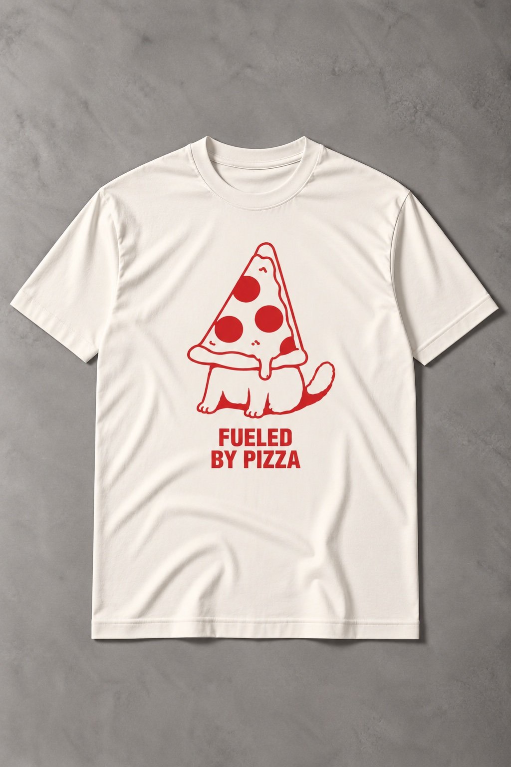 Camiseta de Gato Fueled by Pizza - imagen 1