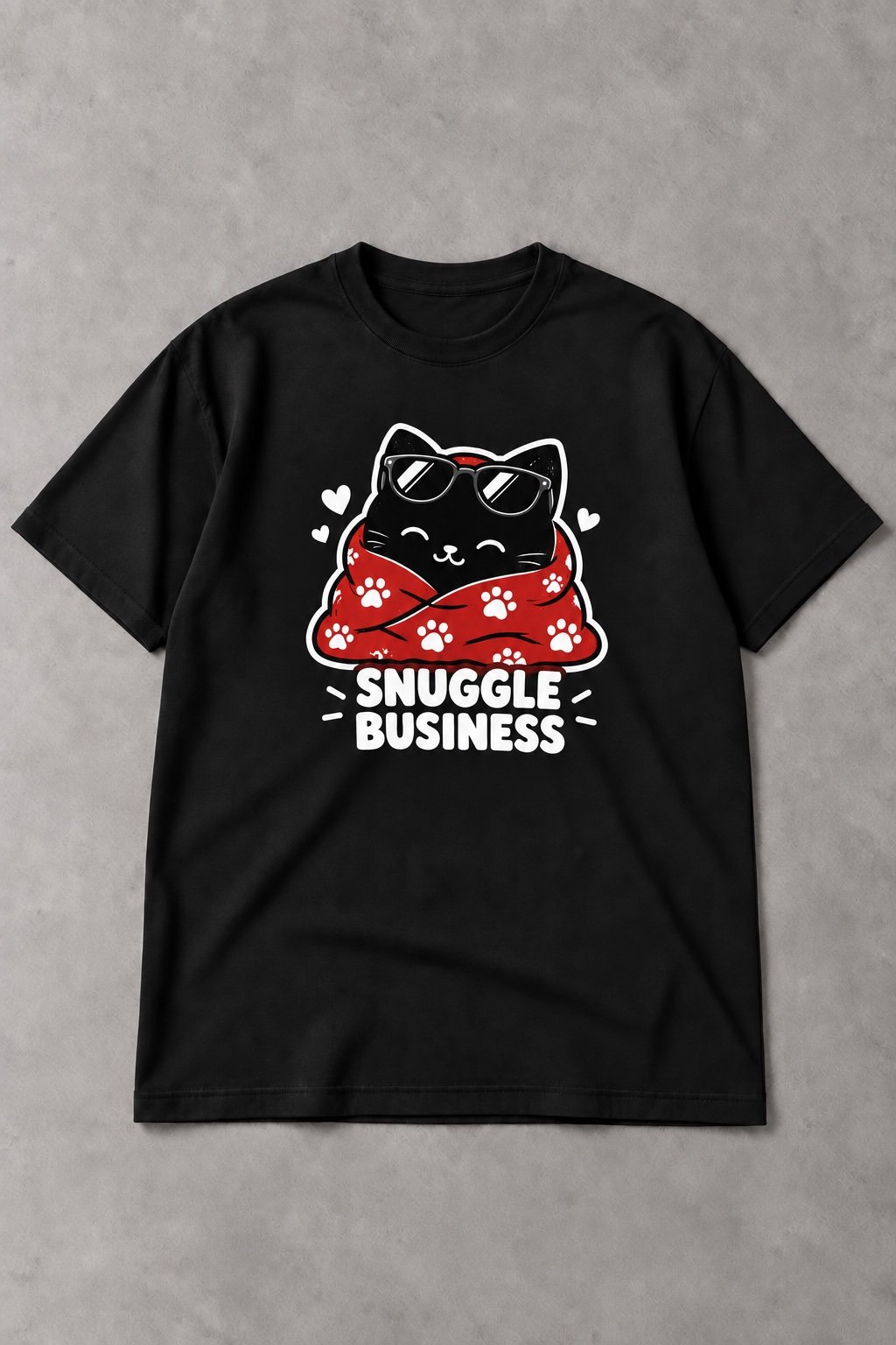 Camiseta Gato Snuggle Business - imagen 1
