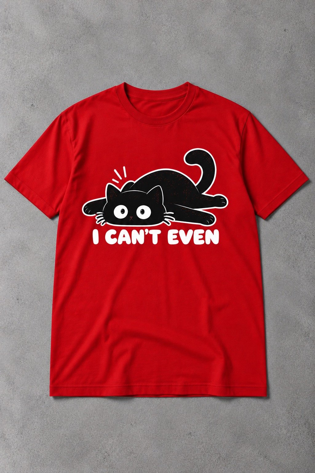 Camiseta de Gato I Can’t Even – Hoy No Puedo con la Vida - imagen 1