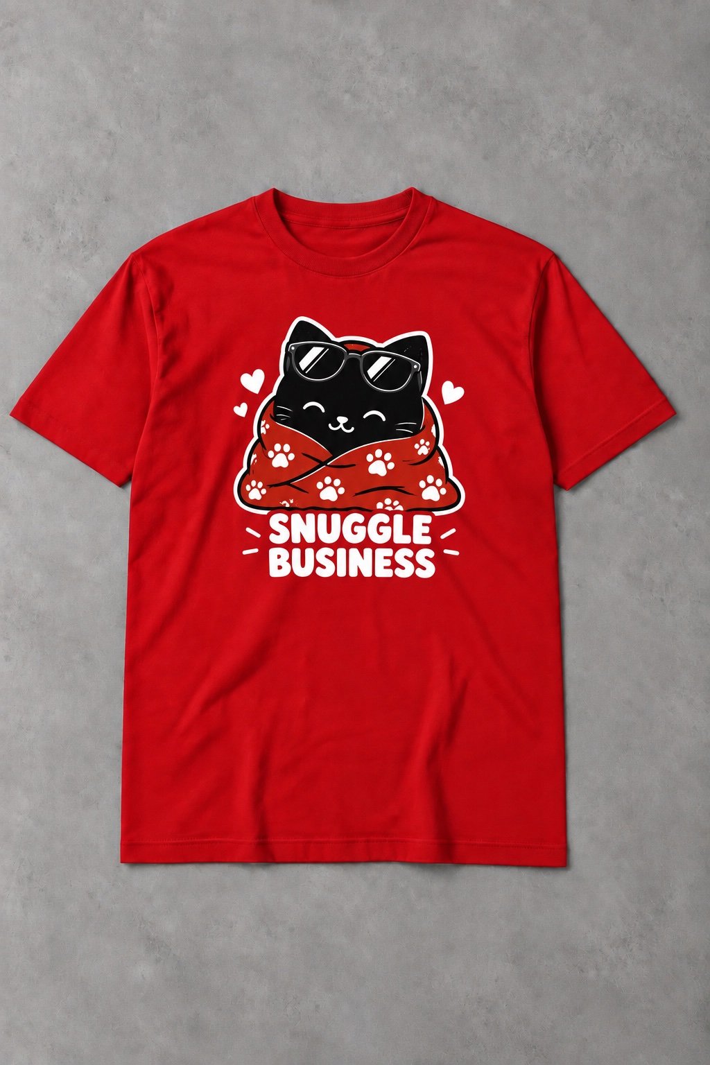 Camiseta de Gato Snuggle Business – Humor Felino - imagen 1