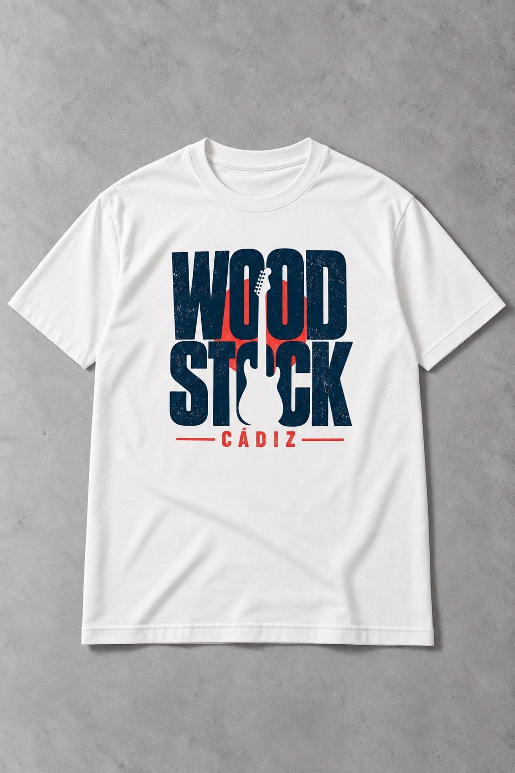 Camiseta Oficial Woodstock Cádiz – Guitar Logo - imagen 1