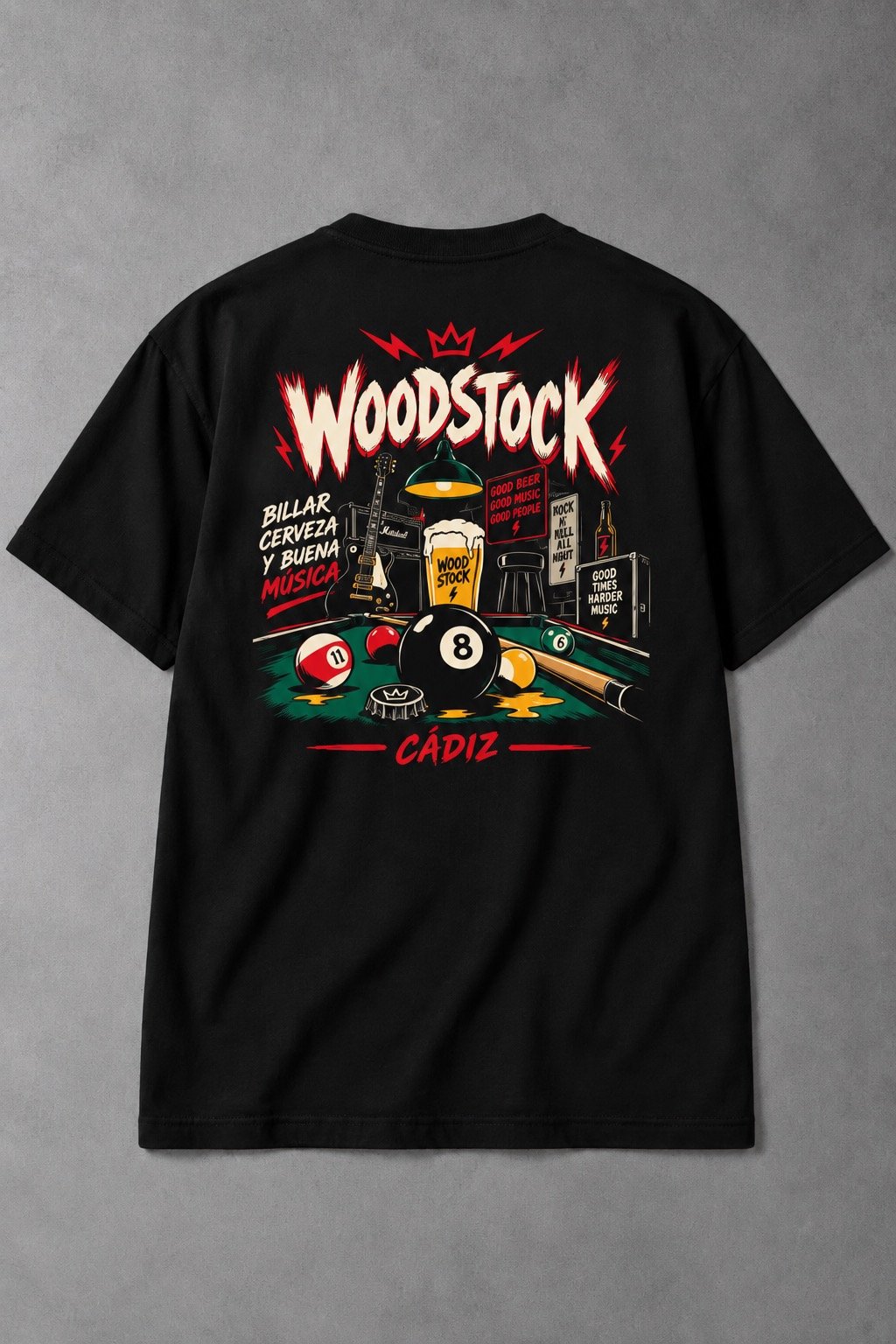 Camiseta Oficial Woodstock Cádiz – Pool & Rock - imagen 2