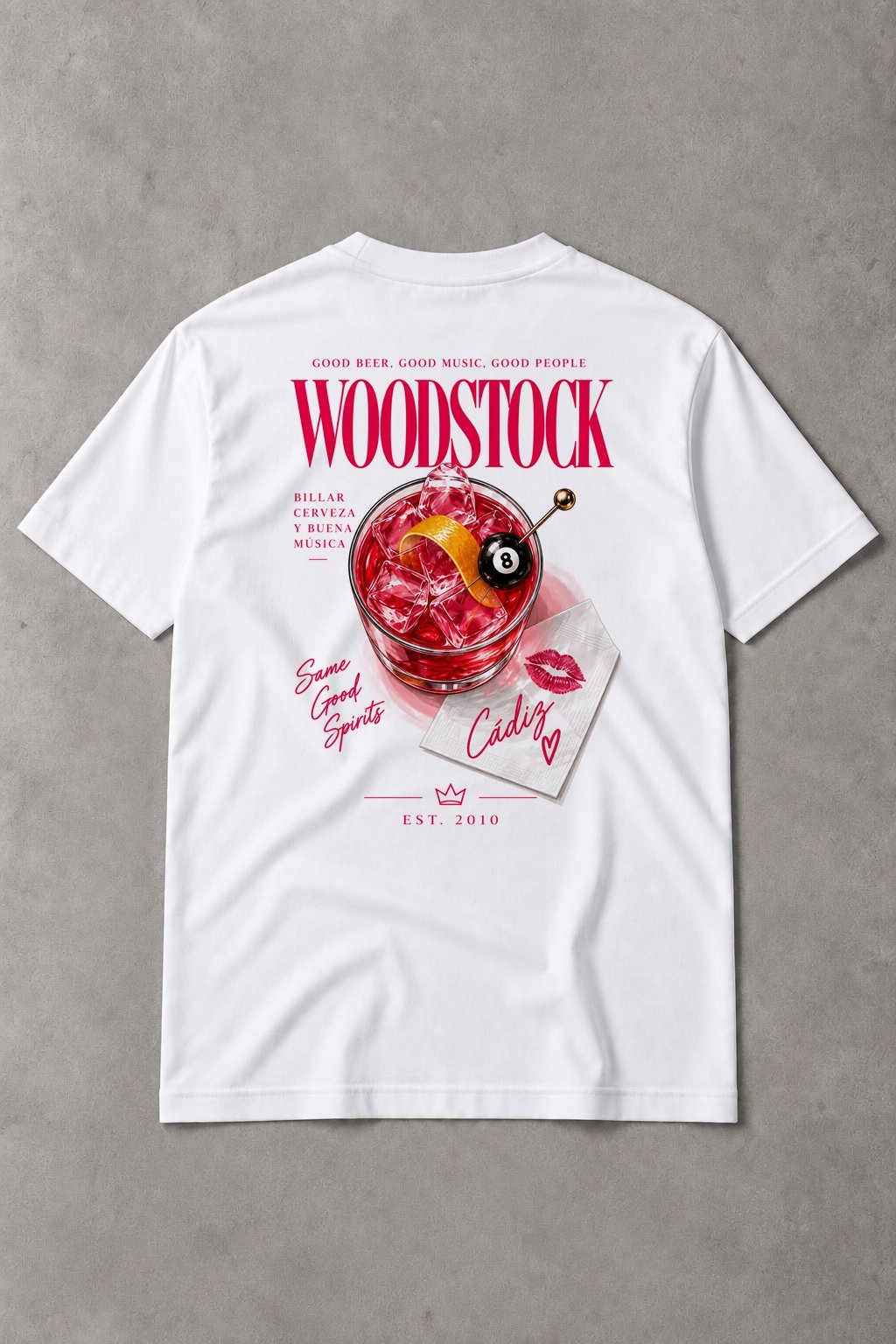 Camiseta Woodstock Cádiz Same Good Spirits - imagen 1